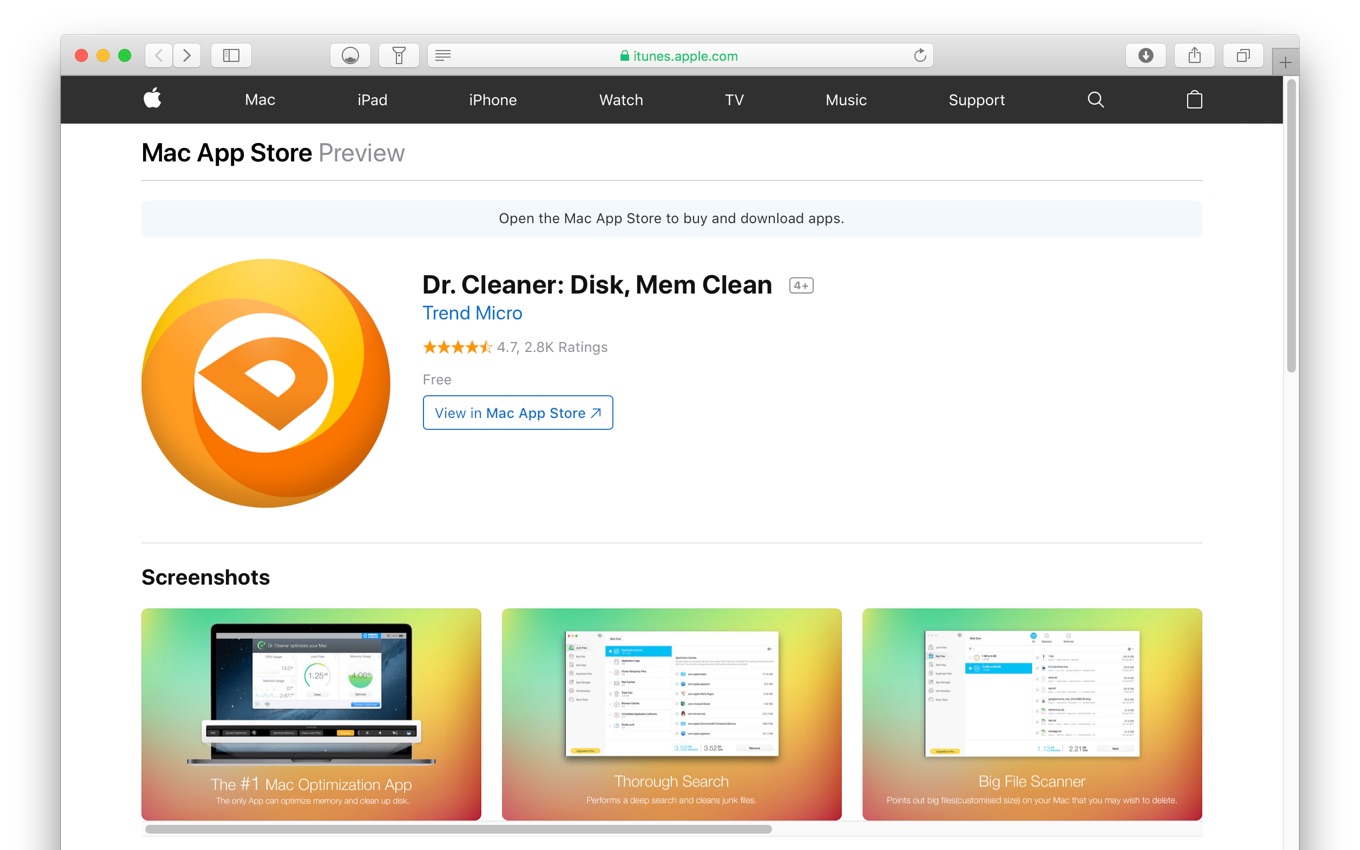 Clean Mac Apps Free